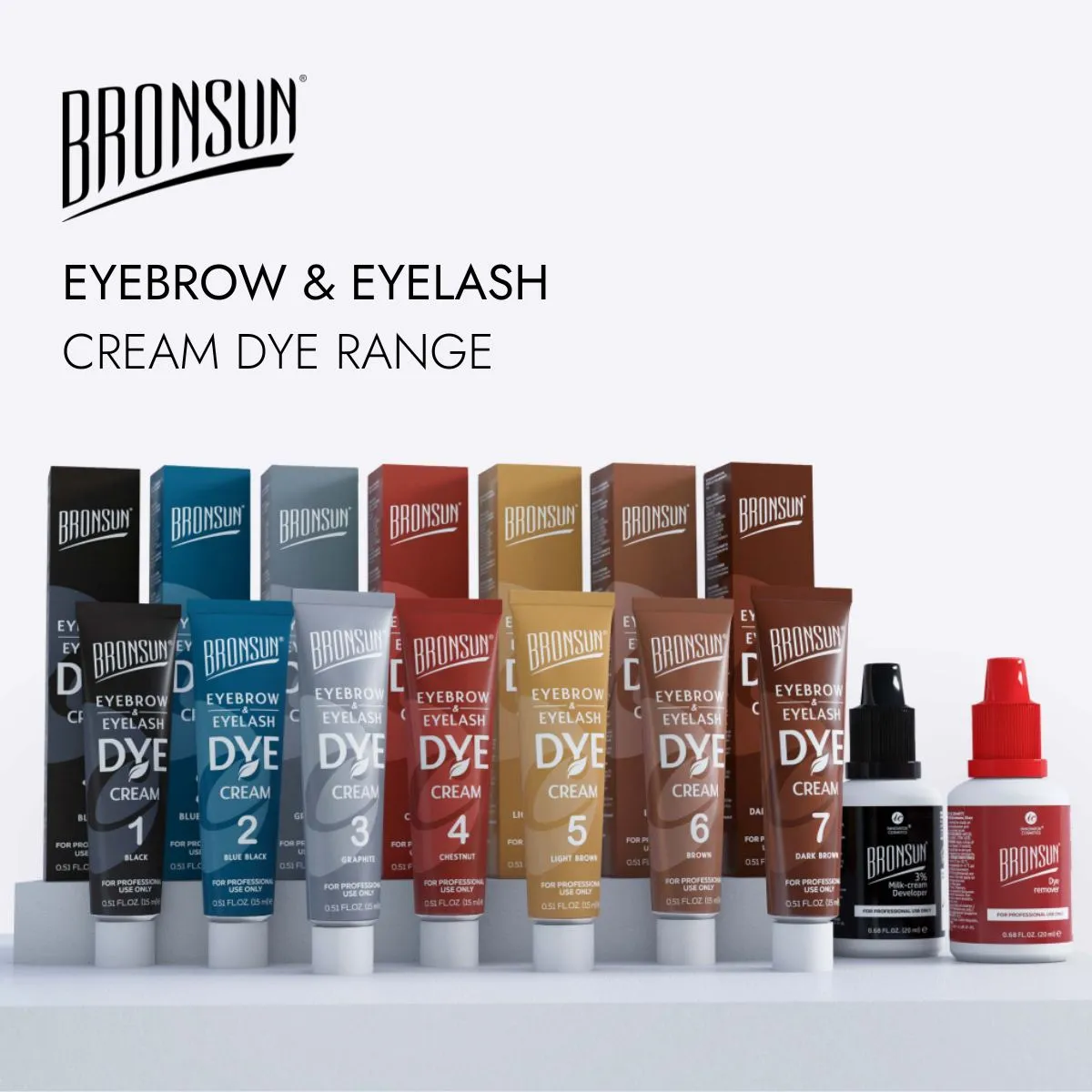 Bronsun Lash & Brow Cream Dye - #5 Light Brown