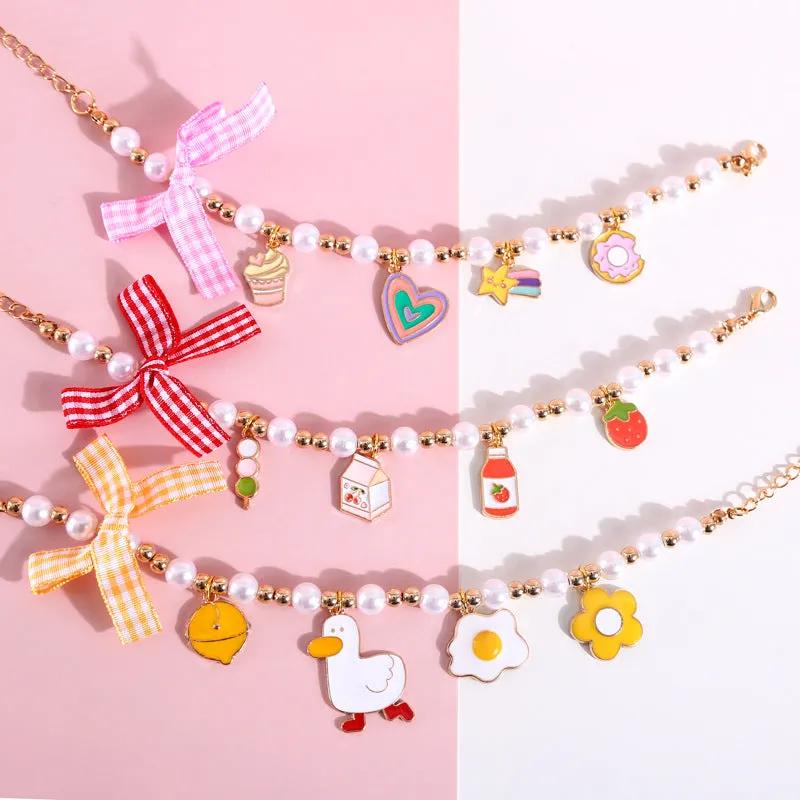 Cute Adjustable Cat Dog Rabbit Birthday Collar Necklace