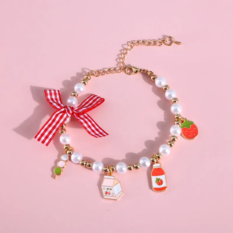 Cute Adjustable Cat Dog Rabbit Birthday Collar Necklace