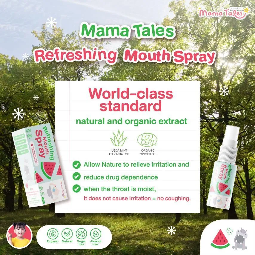 Mama Tales Refreshing Mouth Spray 15ml 3y 