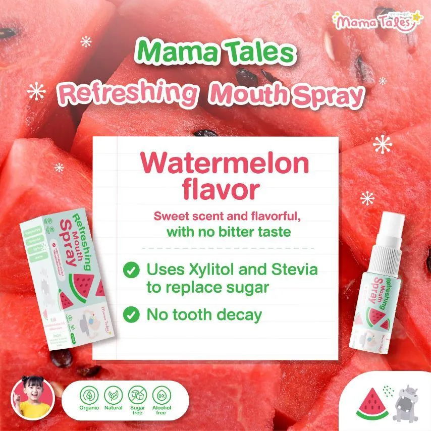 Mama Tales Refreshing Mouth Spray 15ml 3y 