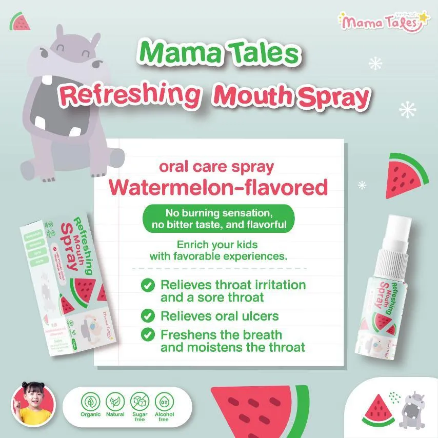 Mama Tales Refreshing Mouth Spray 15ml 3y 