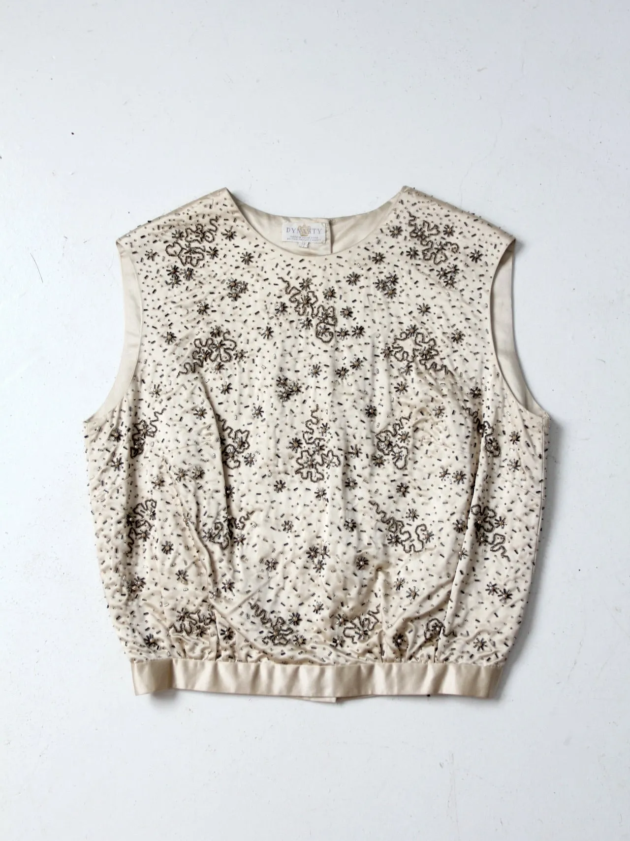 vintage 60s Dynasty beaded top